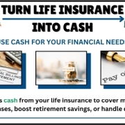 Turn Life Insurance into Cash If you decide to turn life insurance into cash, there are many ways to use the funds as shown in this chart.